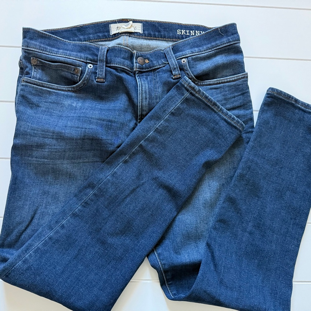 Madewell Women's Skinny Jeans - Dark Blue